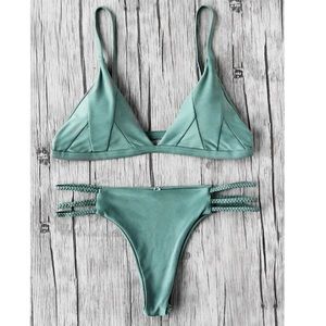 SHEIN green bikini set